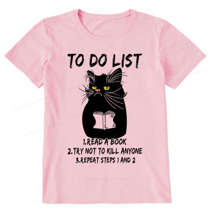 Pagewings Black Cat To Do List  Unisex Classic T-shirt