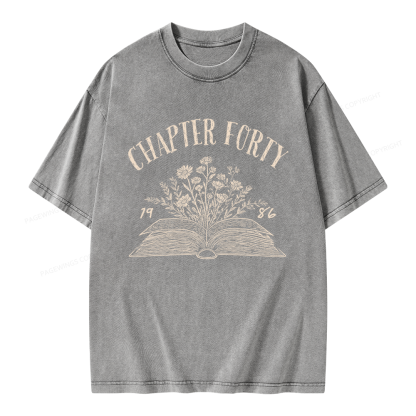 Pagewings Personalized Birthday Unisex Washed T-shirt