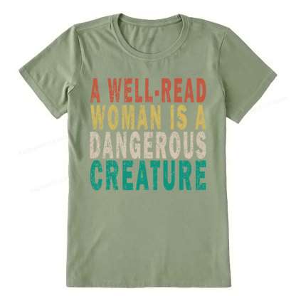 Pagewings A Well-Read Woman Is A Dangerous Creature Unisex Classic T-shirt