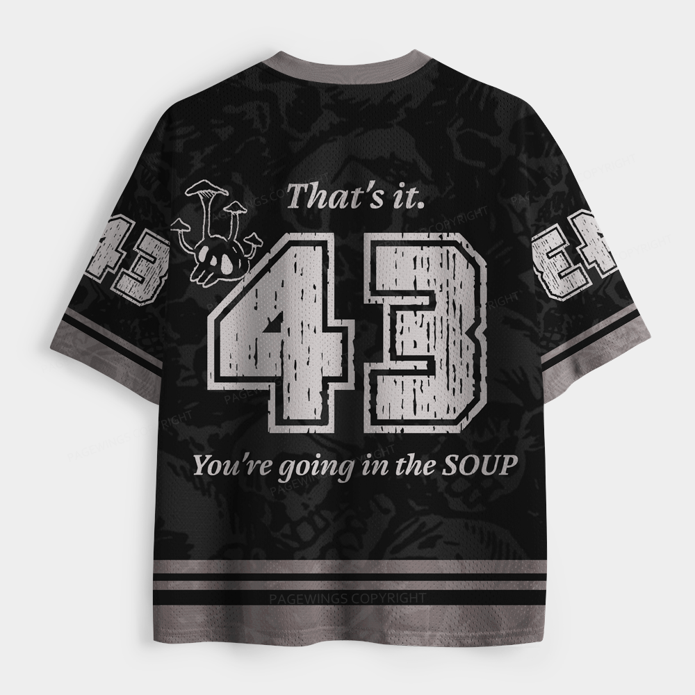 Pagewings That's It. You're Going In The Soup Unisex Mesh Jersey