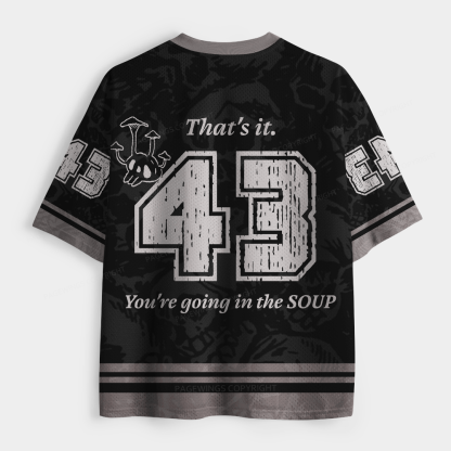 Pagewings That's It. You're Going In The Soup Unisex Mesh Jersey