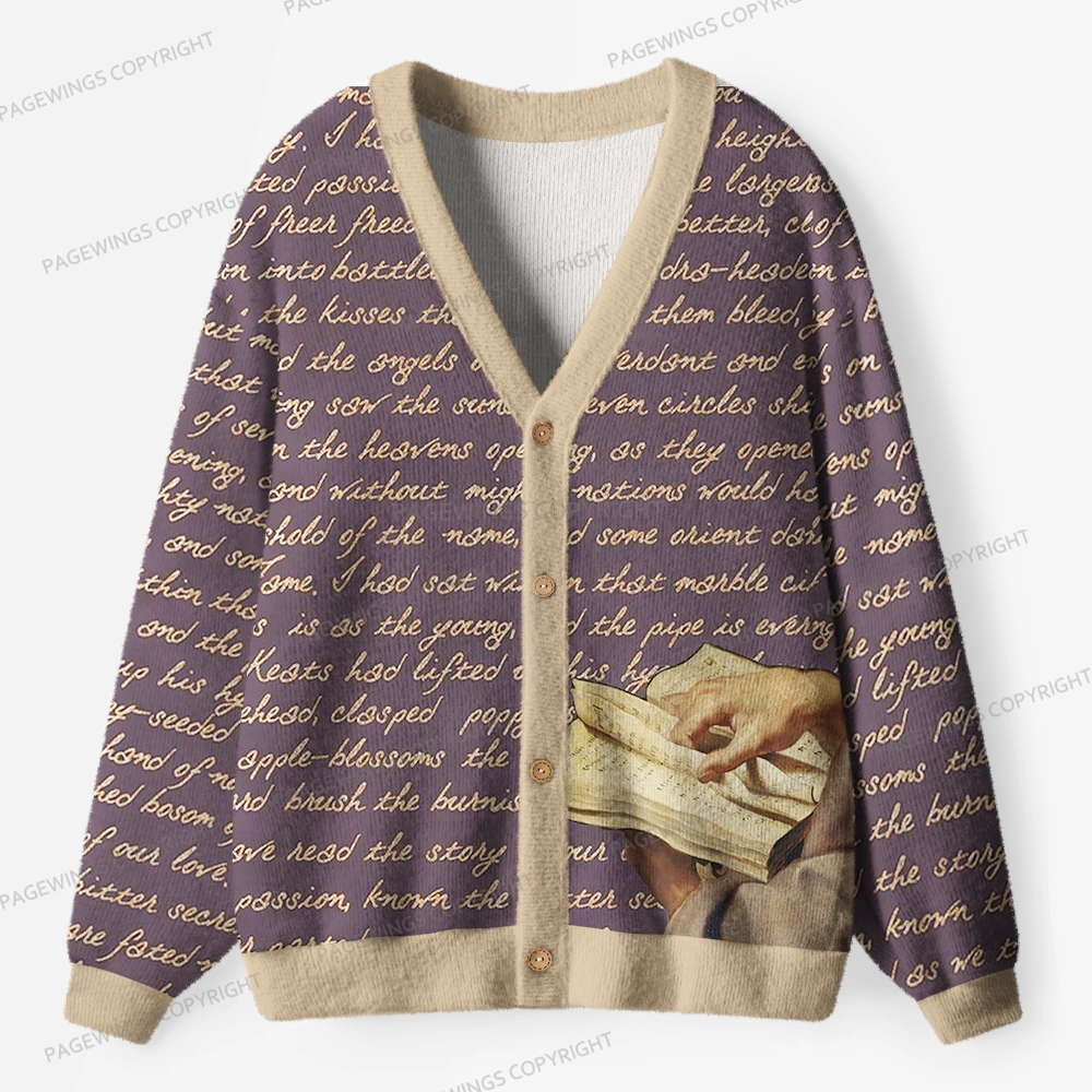 Pagewings Literature Unisex Ugly Cardigan Sweaters
