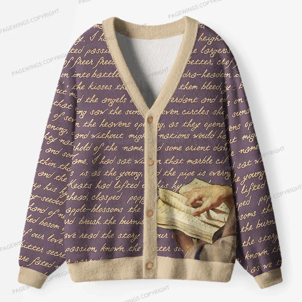 Pagewings Literature Unisex Ugly Cardigan Sweaters