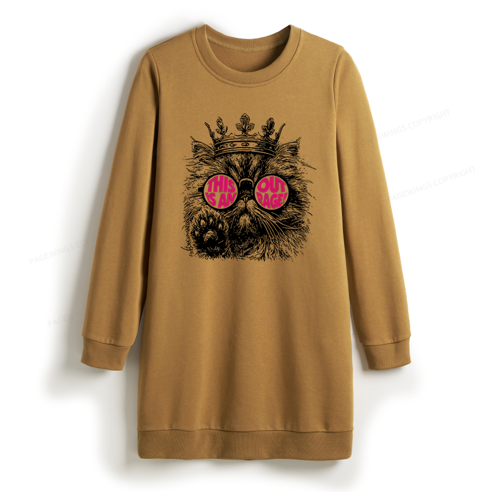 Pagewings Sci Fi Book Lover Sweatshirt Dress