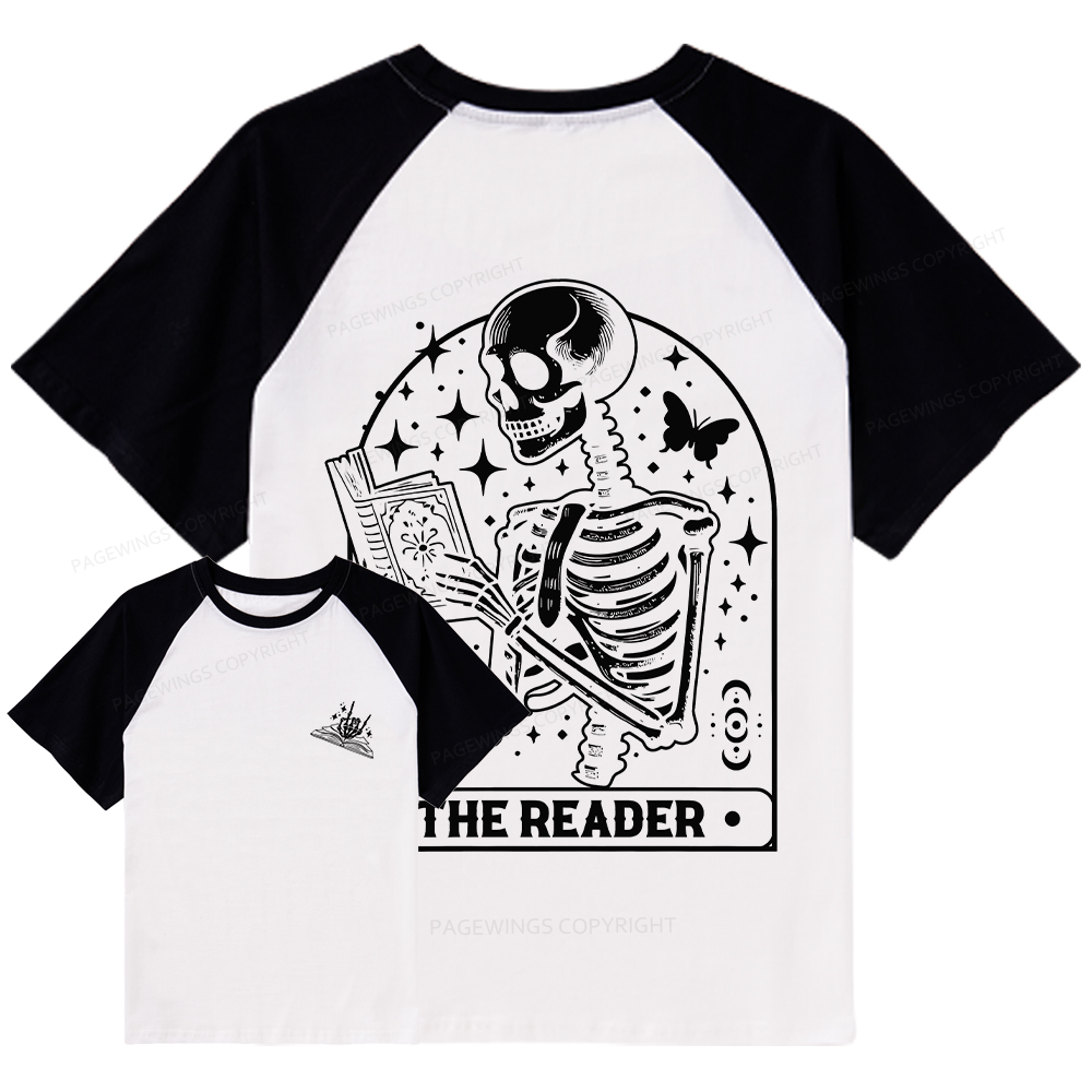Pagewings The Reader Tarot Card Shirt Raglan T-shirt