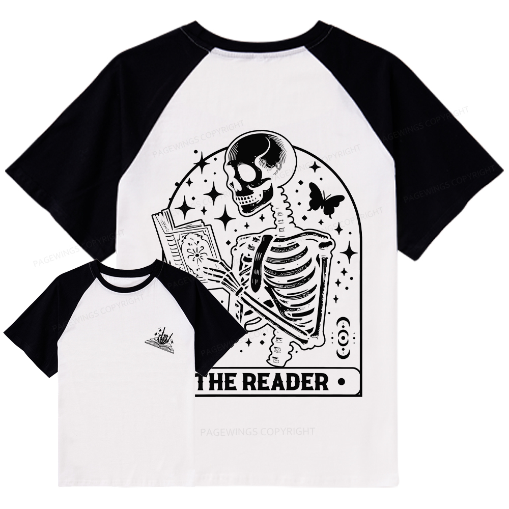 Pagewings The Reader Tarot Card Shirt Raglan T-shirt