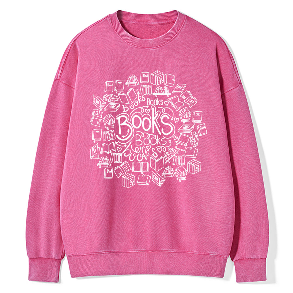 Pagewings Book Lover Unisex Washed Sweatshirt