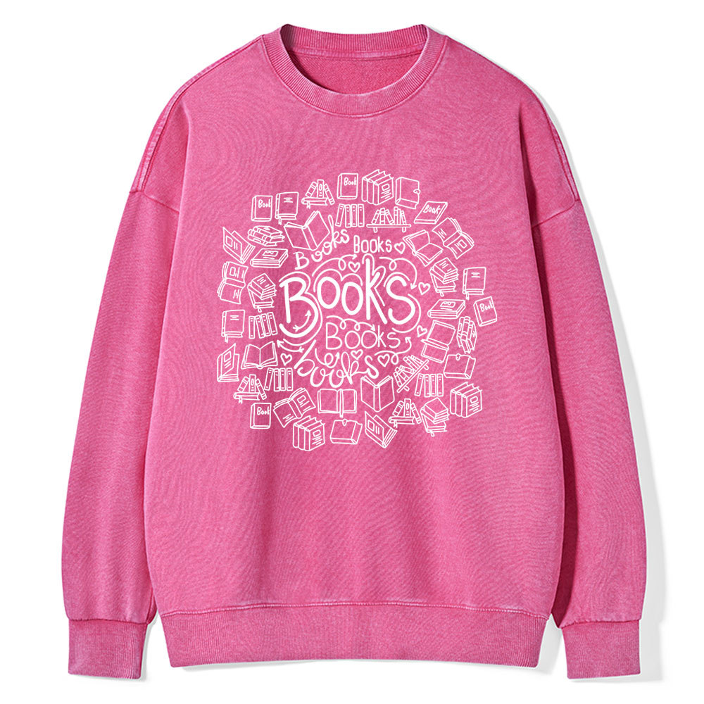 Pagewings Book Lover Unisex Washed Sweatshirt