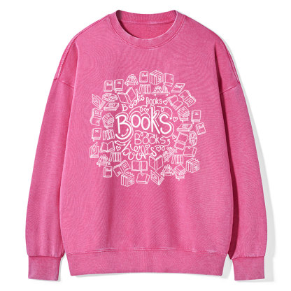 Pagewings Book Lover Unisex Washed Sweatshirt