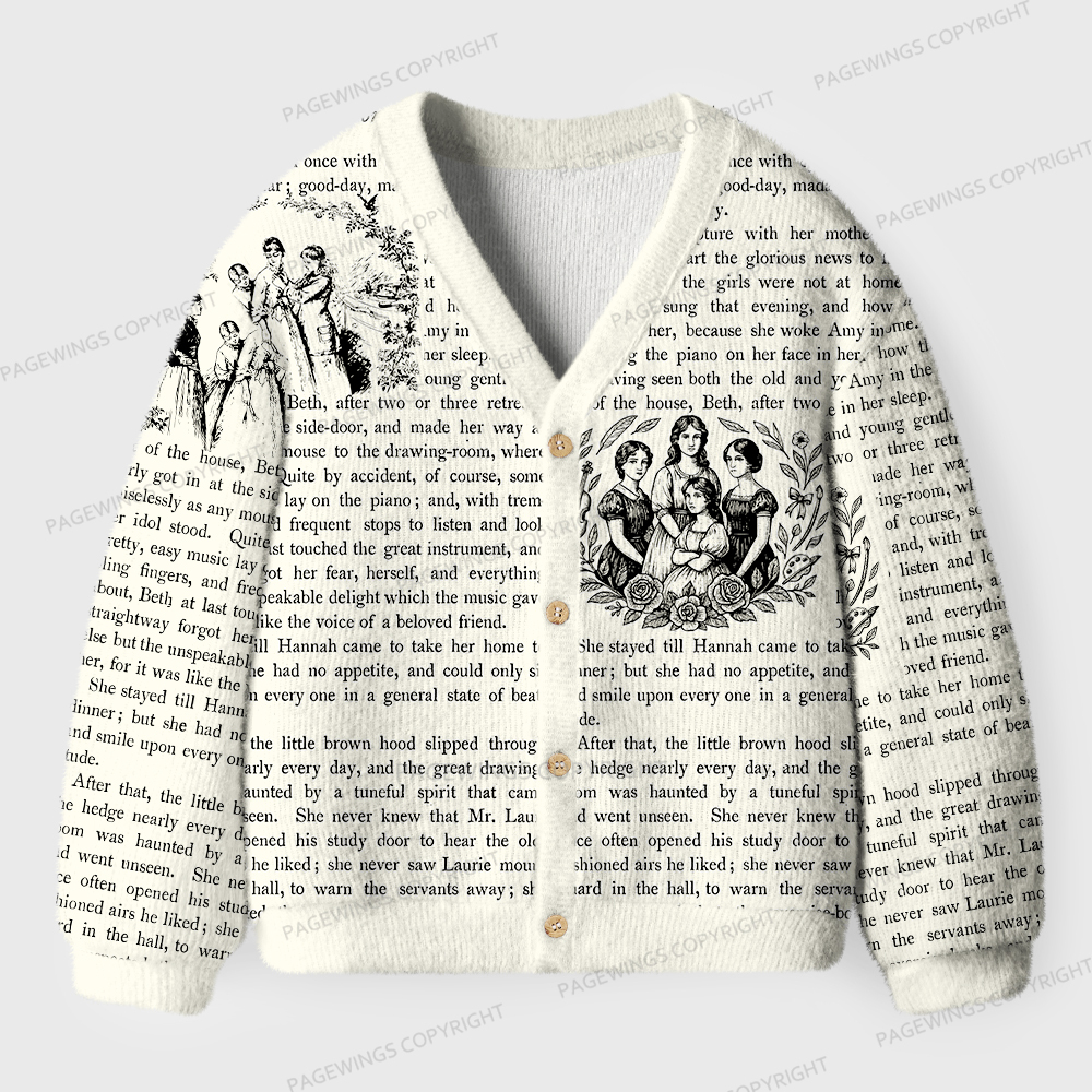 Pagewings Literary Unisex Ugly Cardigan Sweaters