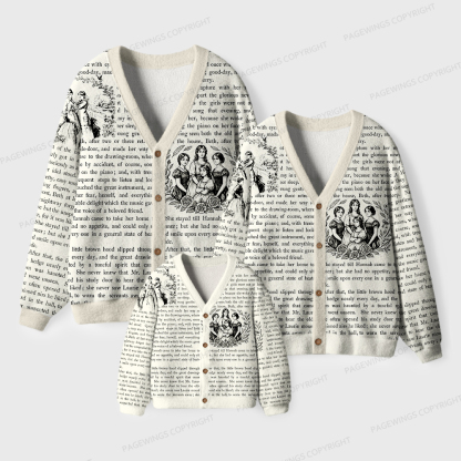 Pagewings Literary Unisex Cardigan Sweaters