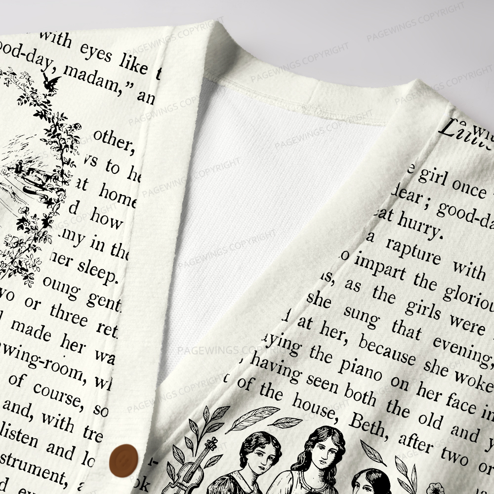 Pagewings Literary Unisex Cardigan Sweaters