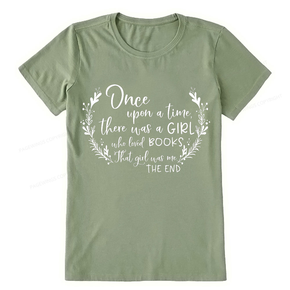 Pagewings There Was A Girl Who Loved Books Unisex Classic T-shirt