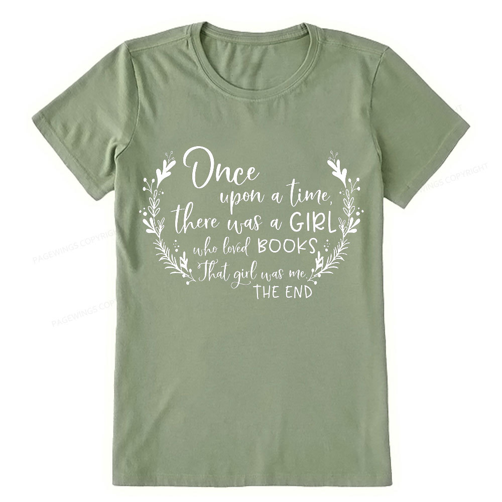 Pagewings There Was A Girl Who Loved Books Unisex Classic T-shirt