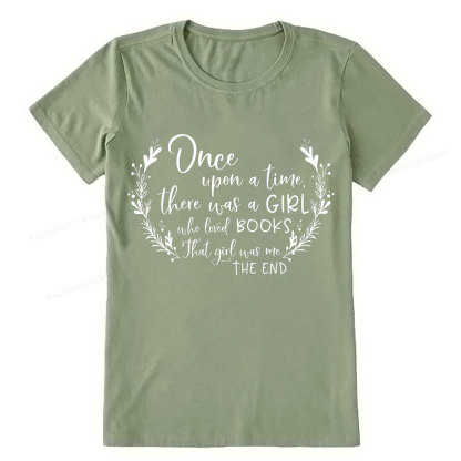 Pagewings There Was A Girl Who Loved Books Unisex Classic T-shirt