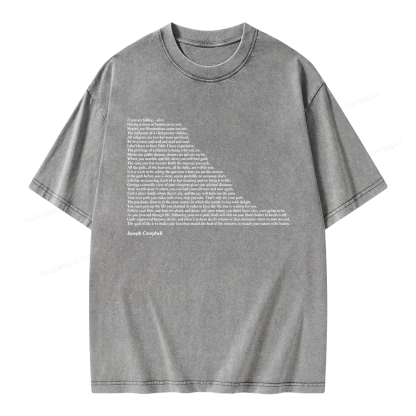Pagewings Literature Quotes Unisex Washed T-shirt