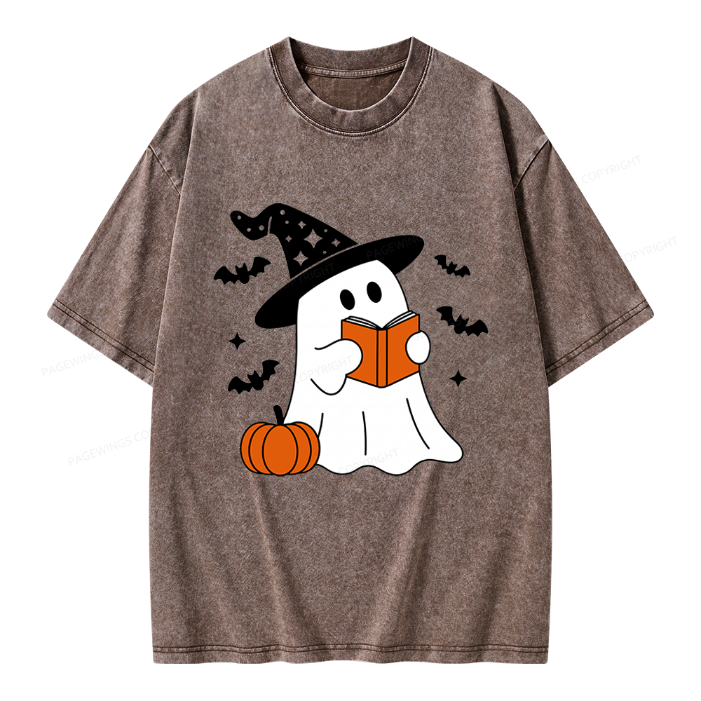 Pagewings All Booked For Fall Unisex Washed T-shirt