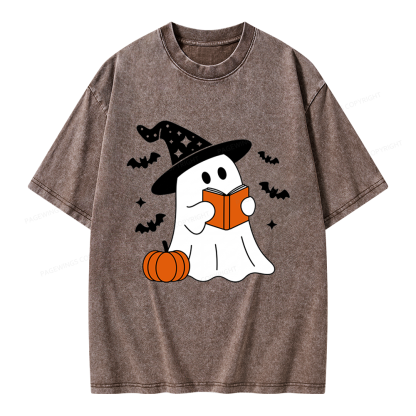 Pagewings All Booked For Fall Unisex Washed T-shirt