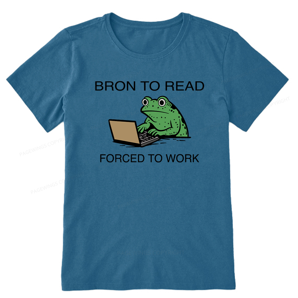 Pagewings Born to Read Forced to Work Unisex Classic T-shirt