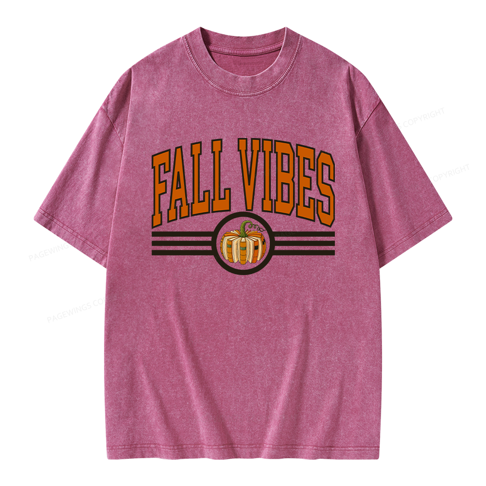 Pagewings Pumpkin Season Unisex Washed T-shirt