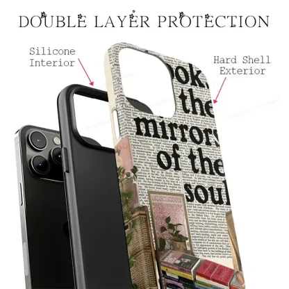 Pagewings Books Are The Mirrors Of The Soul Phone Case