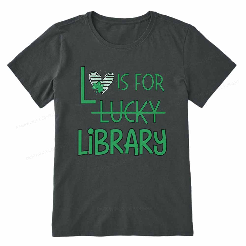 Pagewings St Patricks Day Librarian Tshirt Unisex Classic T-shirt