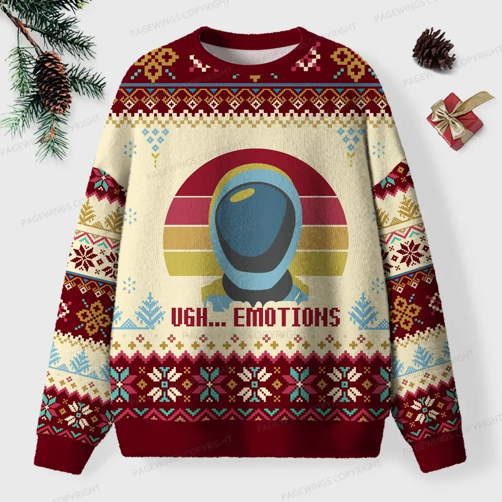 Pagewings Emotions Unisex Ugly Knit Sweatshirt