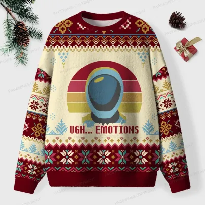 Pagewings Emotions Unisex Ugly Knit Sweatshirt