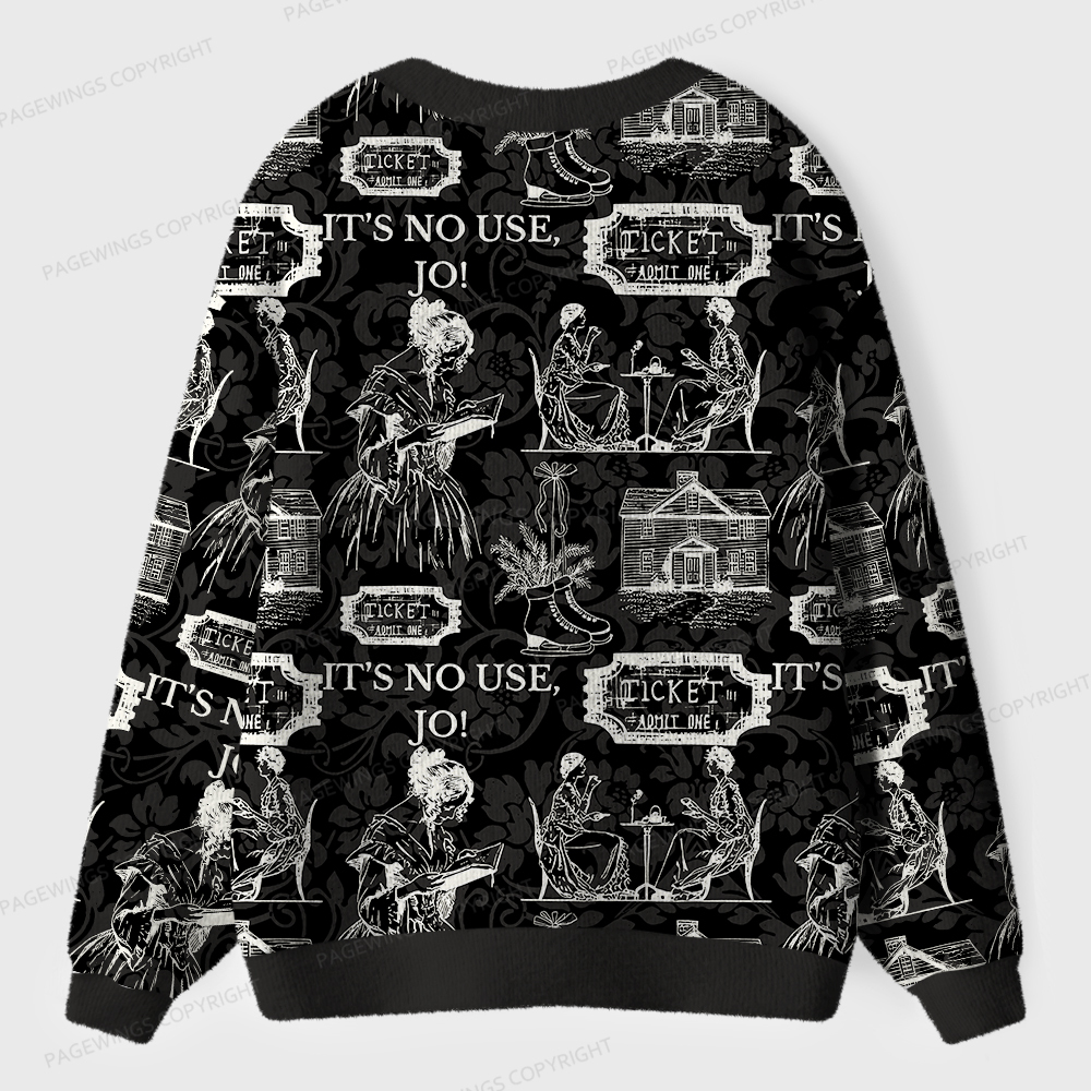 Pagewings It's No Use Jo Unisex Cardigan Sweaters