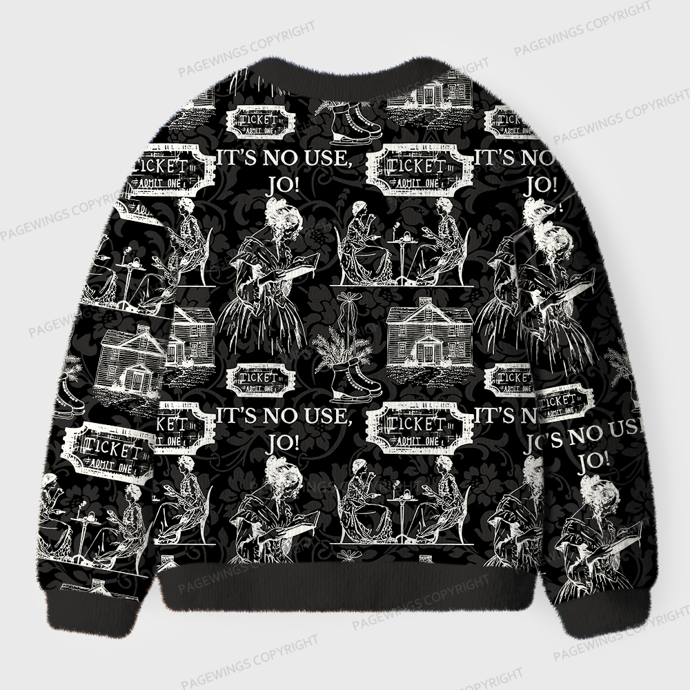 Pagewings It's No Use Jo Unisex Cardigan Sweaters