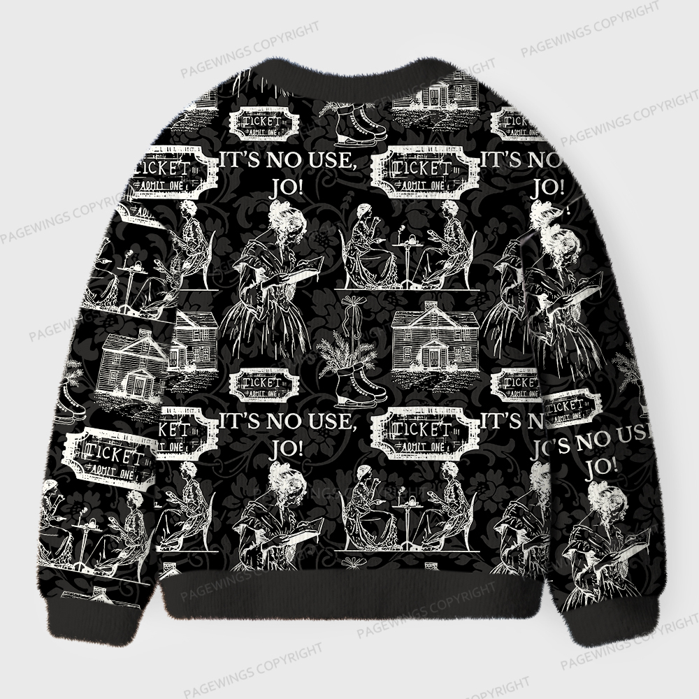 Pagewings It's No Use Jo Unisex Cardigan Sweaters