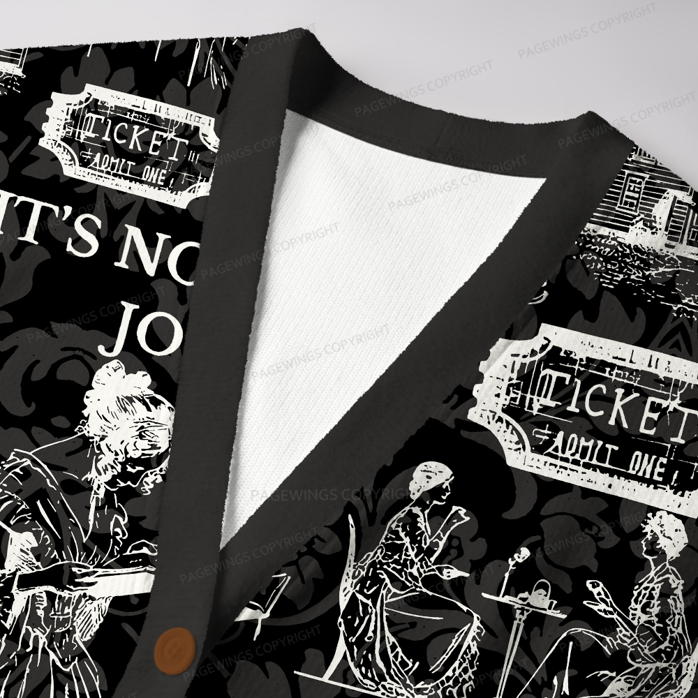 Pagewings It's No Use Jo Unisex Cardigan Sweaters