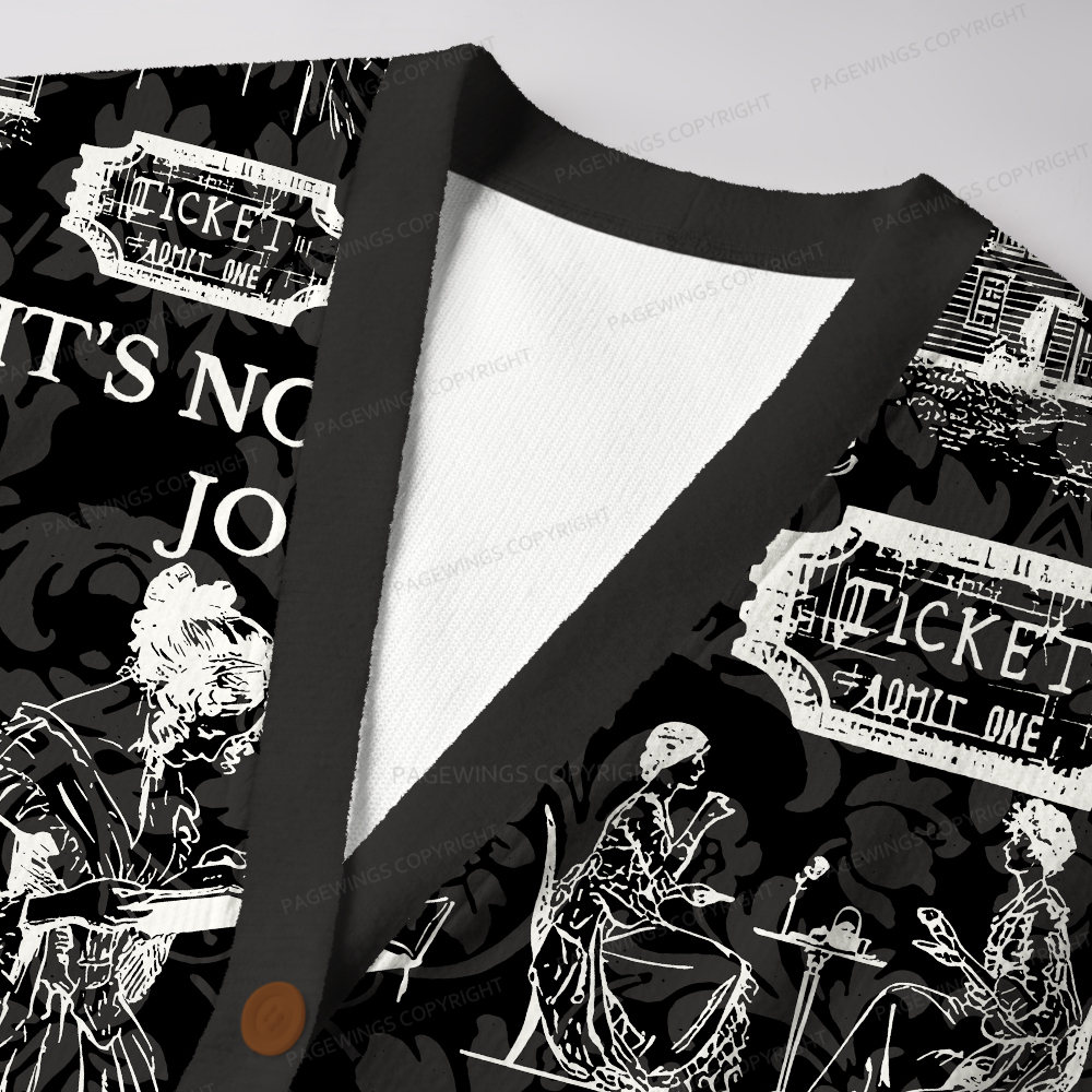 Pagewings It's No Use Jo Unisex Cardigan Sweaters