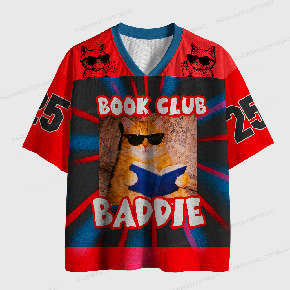 Pagewings Book Club Baddie Unisex Mesh Jersey
