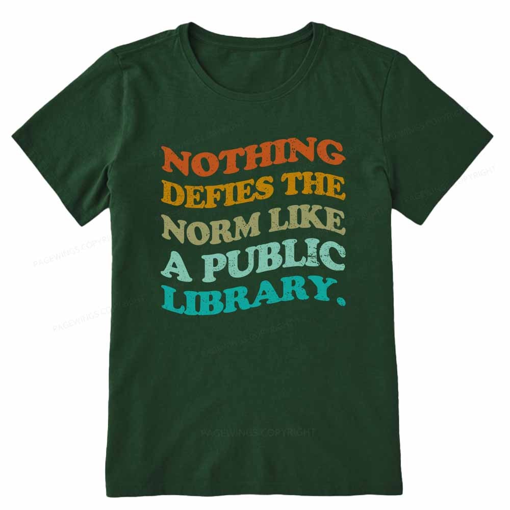 Pagewings Nothing defies the norm like a public library Unisex Classic T-shirt