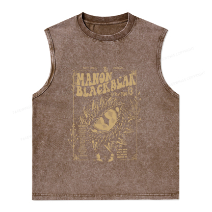 Pagewings ACOTAR Crescent City Rhysand Unisex Washed Tank Top