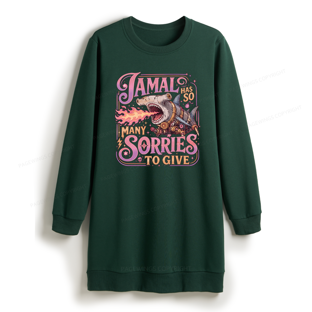 Pagewings So Many Sorries To Give Sweatshirt Dress