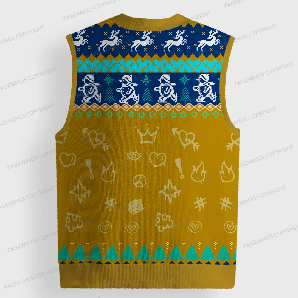 Pagewings Mongo Is Appalled Unisex V-Neck Ugly Knit Vest