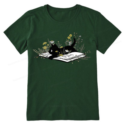 Pagewings Cute Book Cat Unisex Classic T-shirt