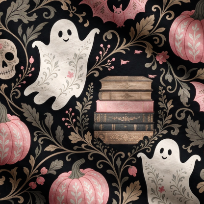 Pagewings Halloween Bookish Women's Cardigan Sweater