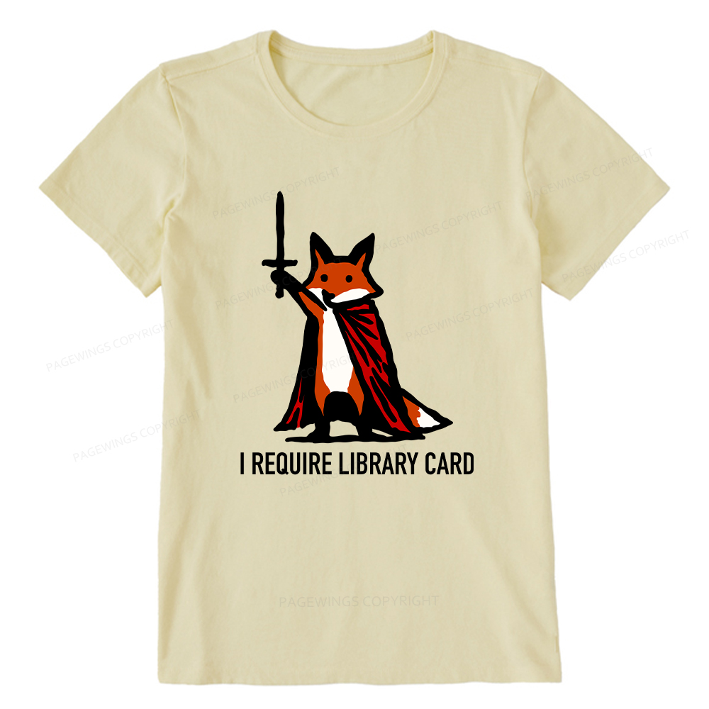 Pagewings I Require Library Card Unisex Classic T-shirt