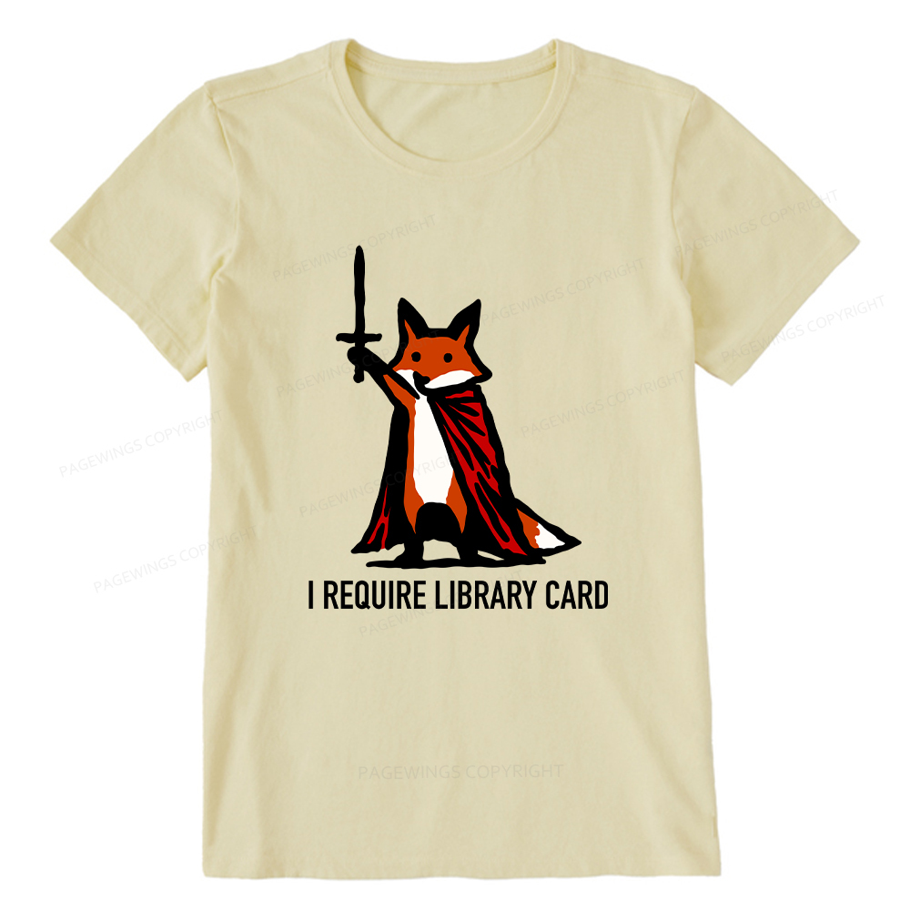Pagewings I Require Library Card Unisex Classic T-shirt