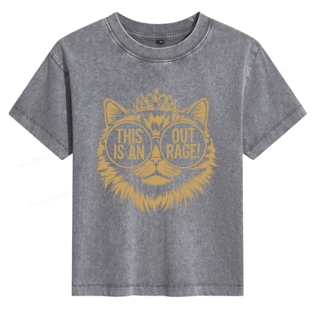 Pagewings This Is An Outrage Women's Washed T-shirt