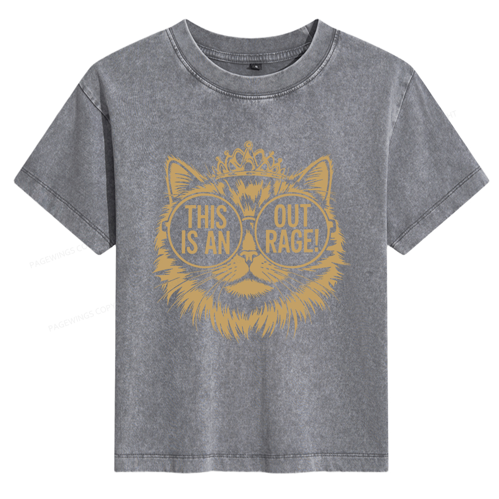 Pagewings This Is An Outrage Women's Washed T-shirt