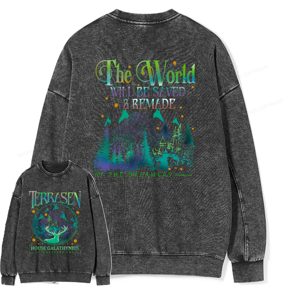 Pagewings Terrasen Unisex Washed Sweatshirt