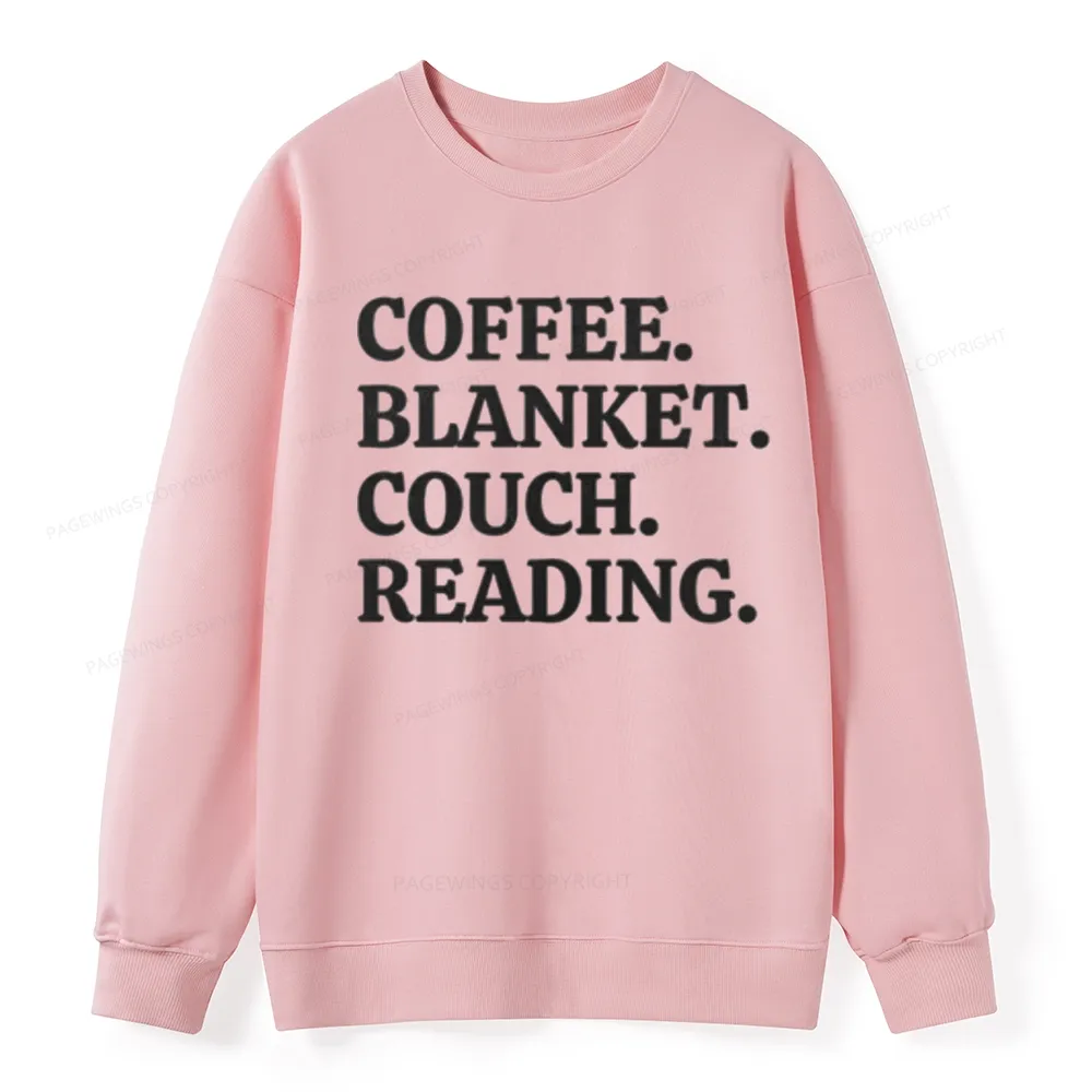 Pagewings Coffee Blanket Couch Reading Unisex Classic Sweatshirt
