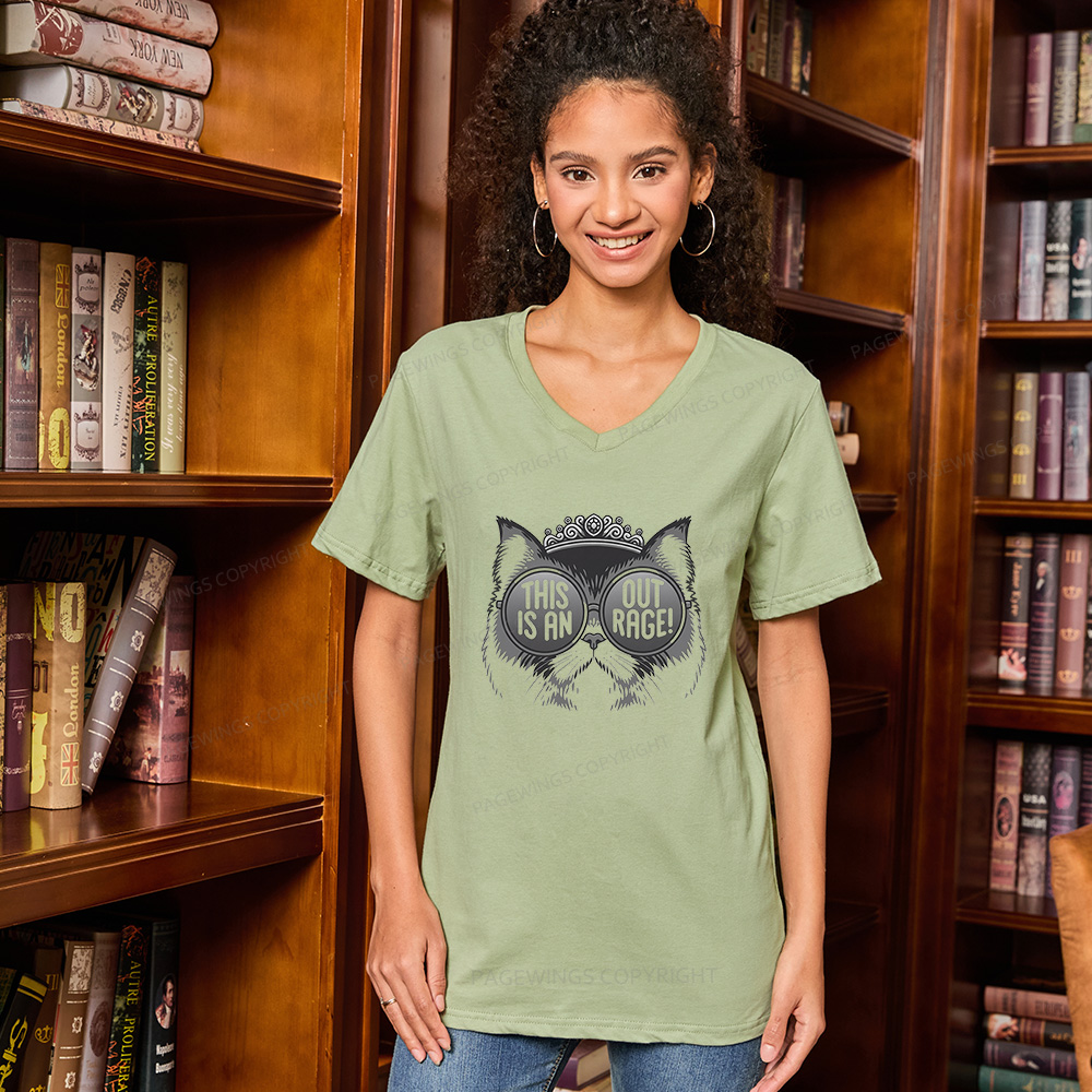 Pagewings Sci Fi Bookish V-neck T-shirt
