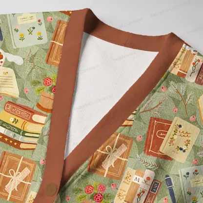 Pagewings Read Books Stay Weird Unisex Ugly Cardigan Sweaters