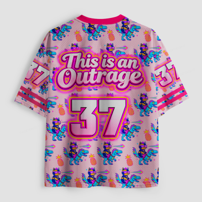 Pagewings This Is An Outrage Unisex Mesh Jersey