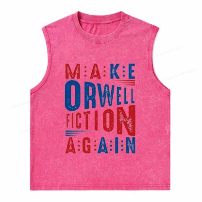 Pagewings 1984 Book Unisex Washed Tank Top
